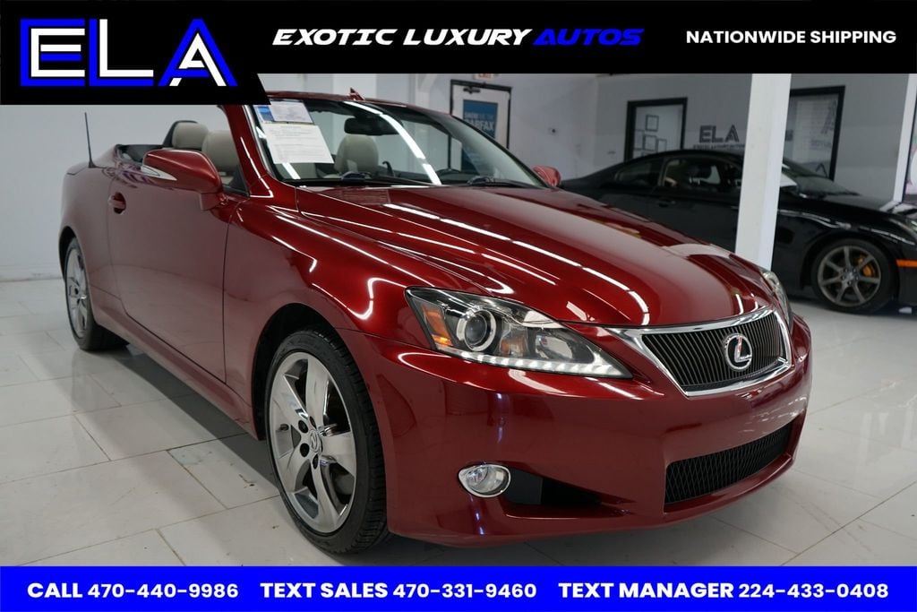 2012 Lexus IS 350C VERY CLEAN RED MICA! CLEAN CARFAX! CLEAN ! NAVIGATION! RIGHT ONE - 22668656 - 17