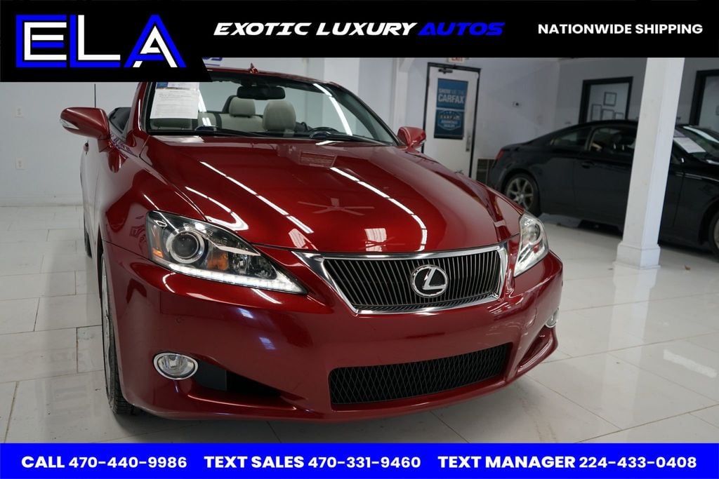 2012 Lexus IS 350C VERY CLEAN RED MICA! CLEAN CARFAX! CLEAN ! NAVIGATION! RIGHT ONE - 22668656 - 18