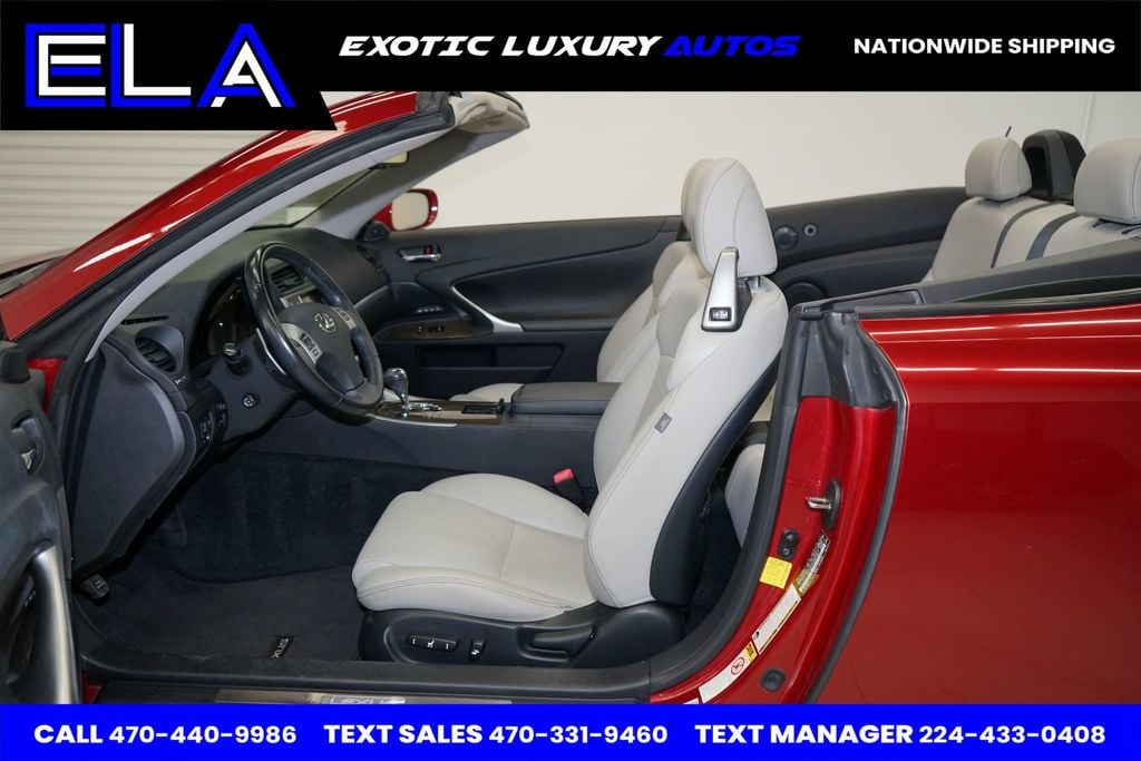 2012 Lexus IS 350C VERY CLEAN RED MICA! CLEAN CARFAX! CLEAN ! NAVIGATION! RIGHT ONE - 22668656 - 22