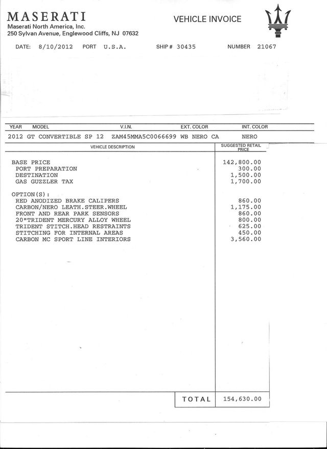 2012 Maserati GranTurismo Convertible GRAN TURISMO SPORT CONV - 16544323 - 35