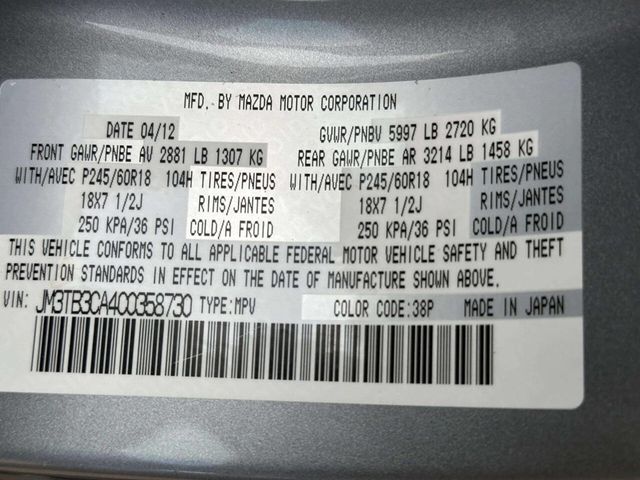 2012 Mazda CX-9 AWD 4dr Touring - 23043555 - 23
