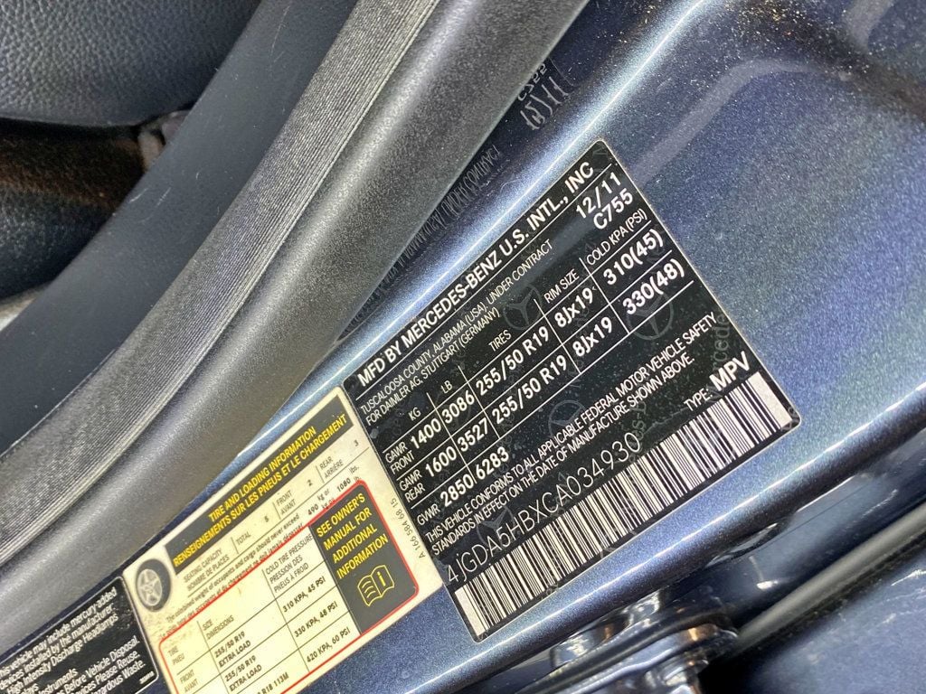 2012 Mercedes-Benz M-Class 4MATIC 4dr ML 350 - 23000106 - 66