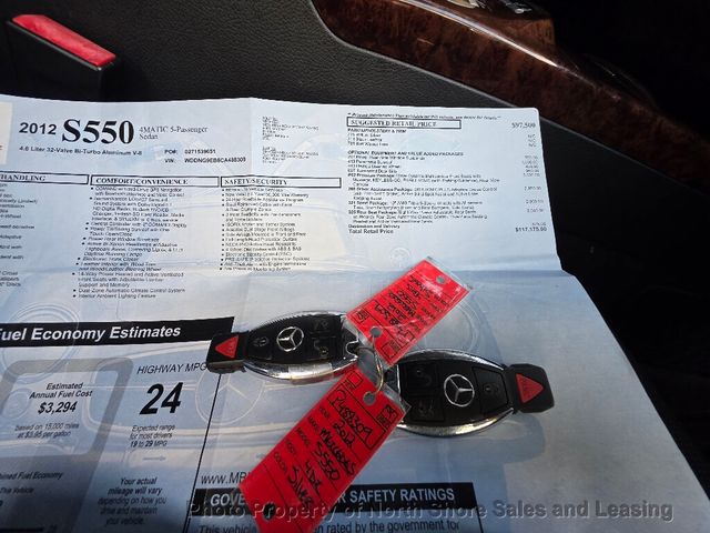 2012 Mercedes-Benz S-Class S 550 4dr Sedan S550 4MATIC - 22951890 - 76