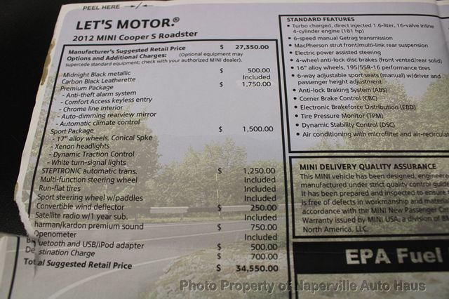 2012 MINI Cooper S Roadster  - 22955329 - 29