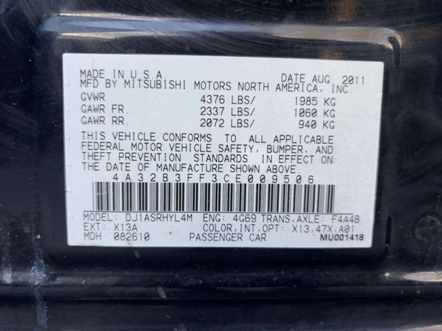 2012 Mitsubishi Galant 4dr Sedan ES - 22945881 - 26
