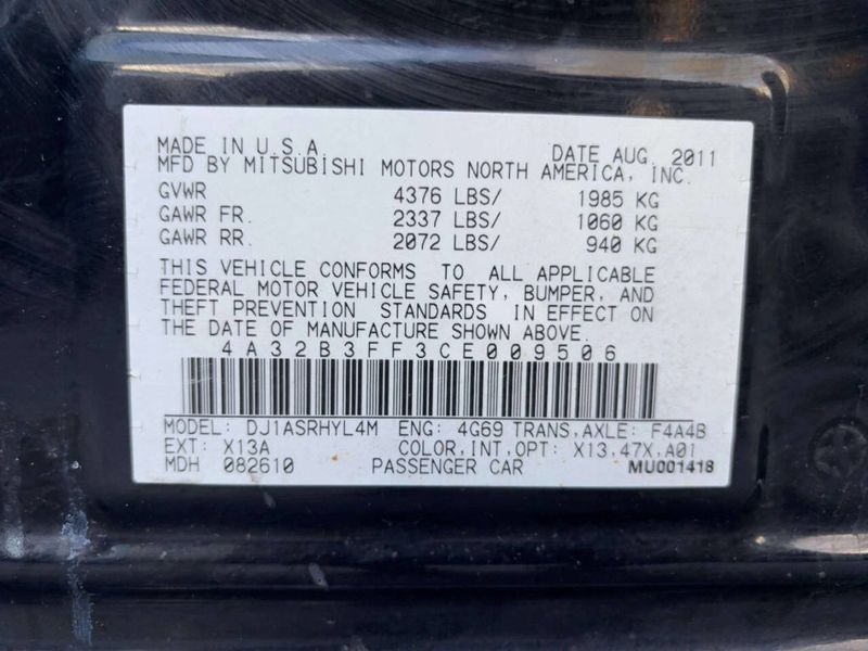 2012 Mitsubishi Galant 4dr Sedan ES - 22945881 - 26