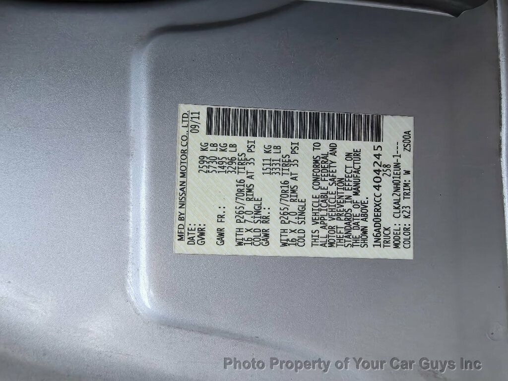 2012 Nissan Frontier SV King Cab V6 Automatic - 23069114 - 26