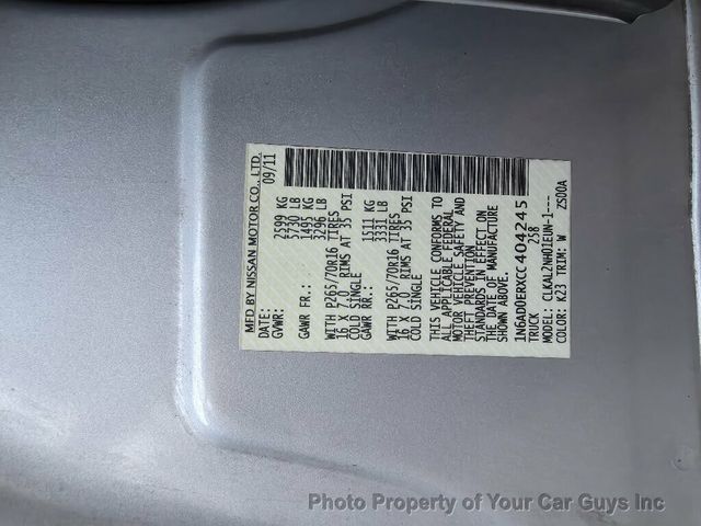 2012 Nissan Frontier SV King Cab V6 Automatic - 23069114 - 26