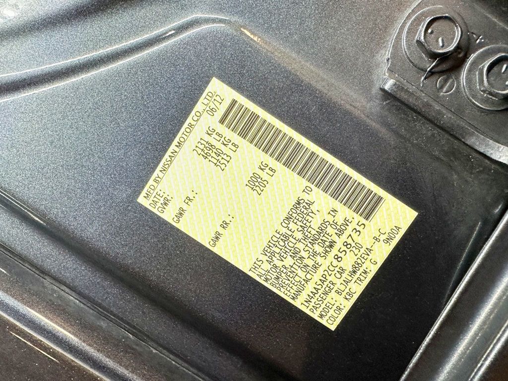 2012 Nissan Maxima 4dr Sedan V6 CVT 3.5 SV - 23091481 - 44