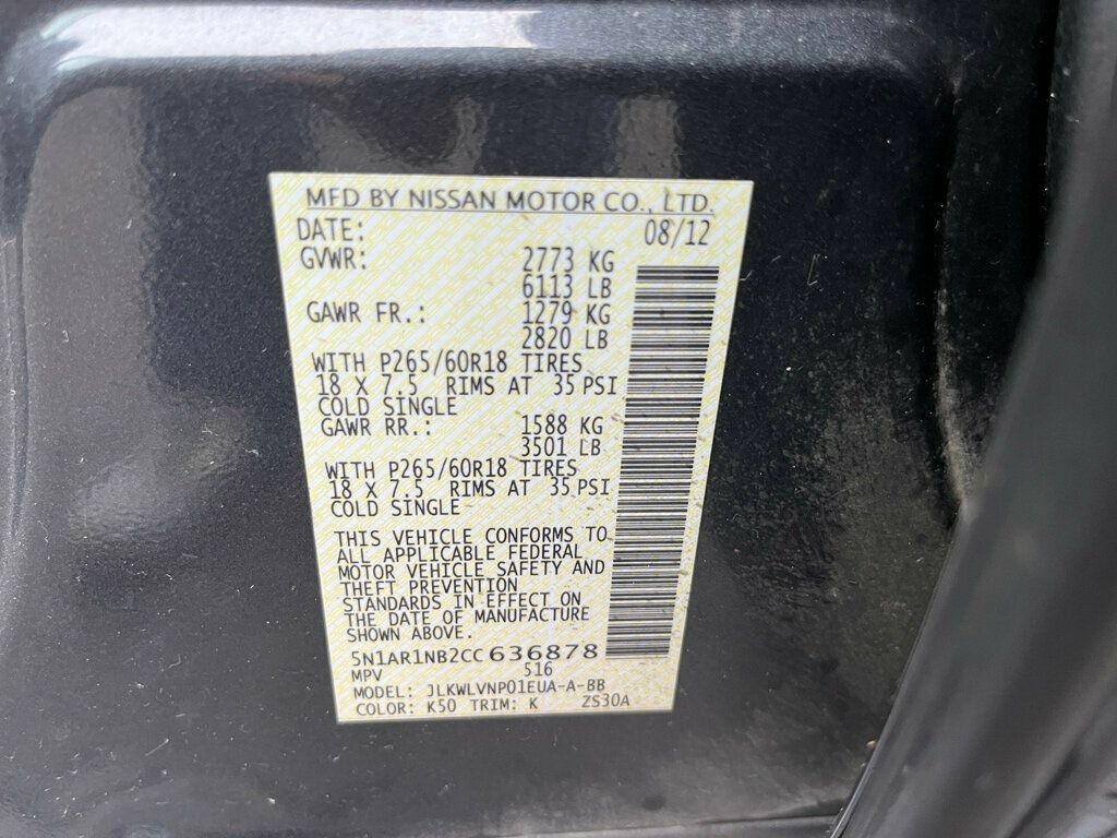 2012 Nissan Pathfinder BODY ON FRAME - 22942760 - 18