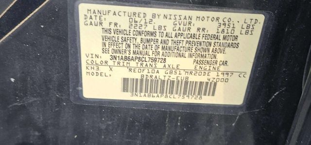 2012 Nissan Sentra 2.0 4dr Sedan CVT - 22991161 - 10