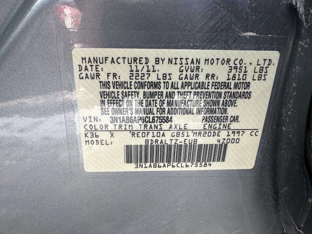 2012 Nissan Sentra 4dr Sedan I4 CVT 2.0 S - 23035563 - 29