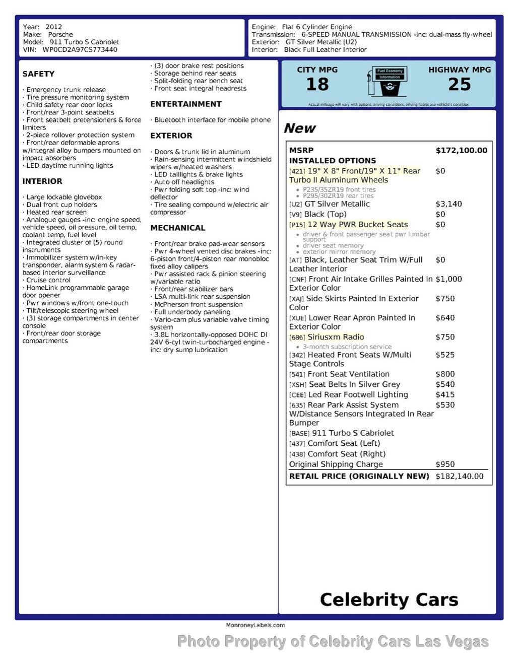 2012 Porsche 911 Turbo S Cabriolet - 22921544 - 7