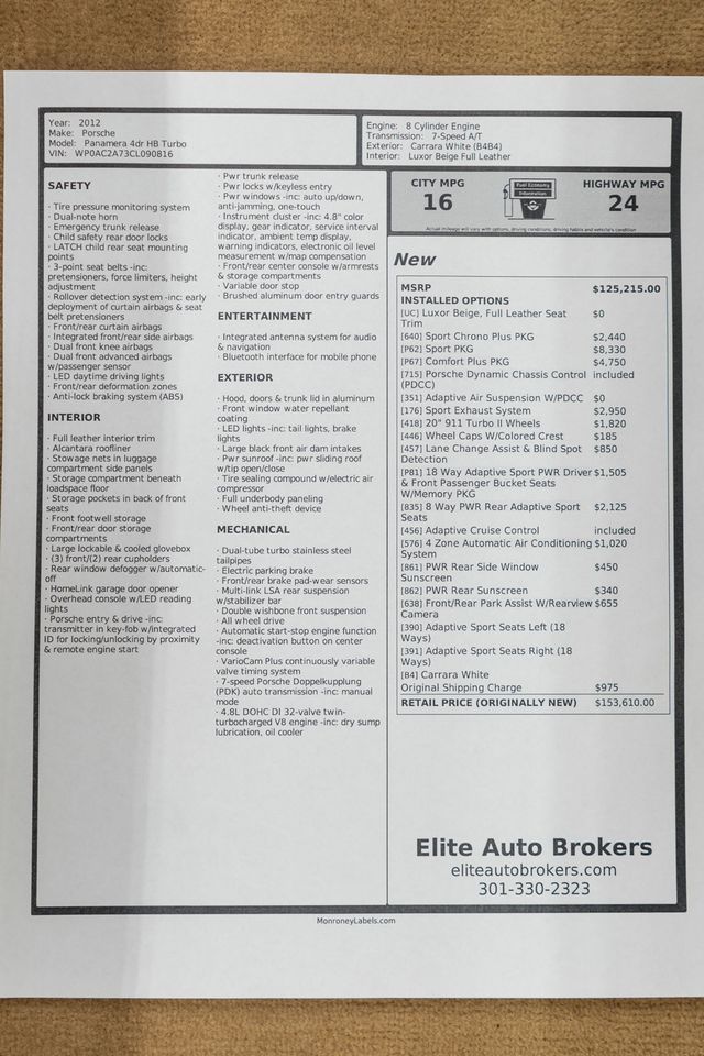 2012 Porsche Panamera Turbo - 22945397 - 48