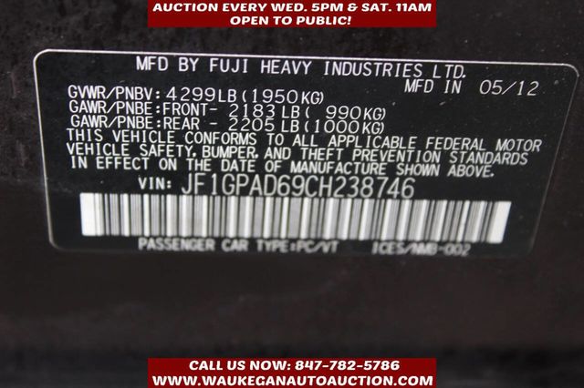 2012 Subaru Impreza Wagon 5dr Automatic 2.0i Premium - 22950306 - 10