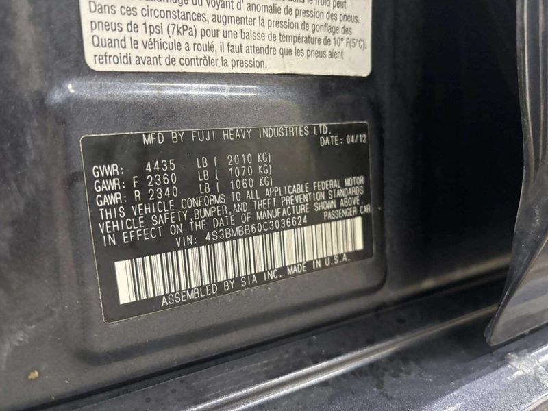 2012 Subaru Legacy 4dr Sedan H4 Automatic 2.5i Premium - 22978234 - 33