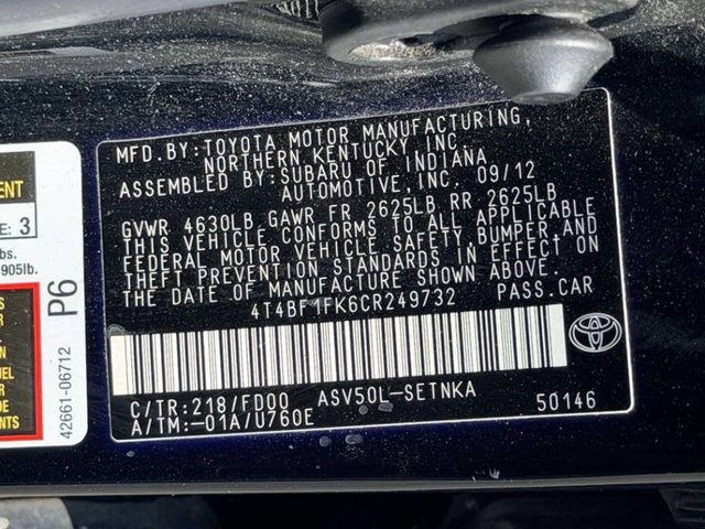 2012 Toyota Camry 4dr Sedan I4 Automatic LE - 23009099 - 12