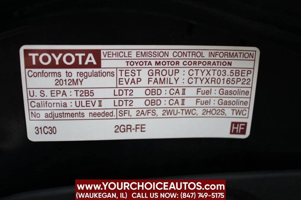 2012 Toyota Highlander Base AWD 4dr SUV - 22615483 - 13