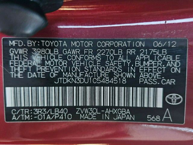 2012 Toyota Prius 5dr Hatchback Four - 22990091 - 38