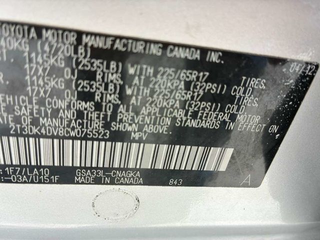 2012 Toyota RAV4 4WD 4dr V6 Limited - 23013572 - 14