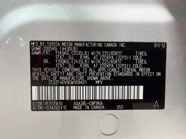 2012 Toyota RAV4 FWD 4dr I4 - 23075070 - 28