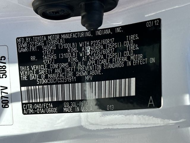 2012 Toyota Sienna Base - 23042291 - 20