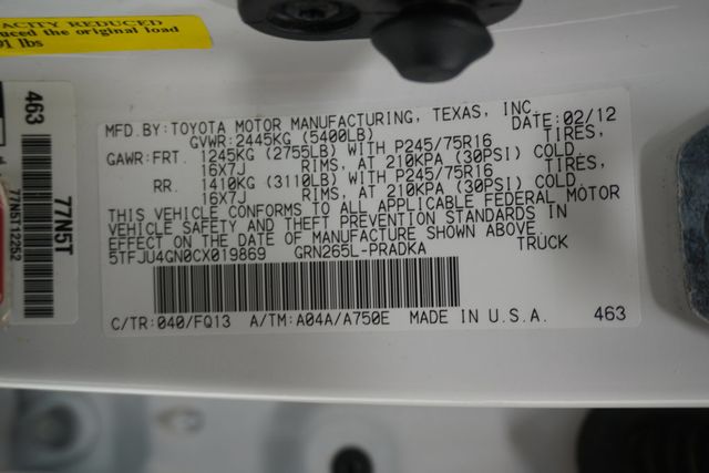 2012 Toyota Tacoma 2WD Double Cab V6 Automatic PreRunner - 23023636 - 27
