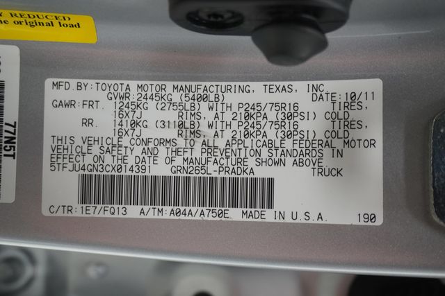 2012 Toyota Tacoma 2WD Double Cab V6 Automatic PreRunner - 23039328 - 25