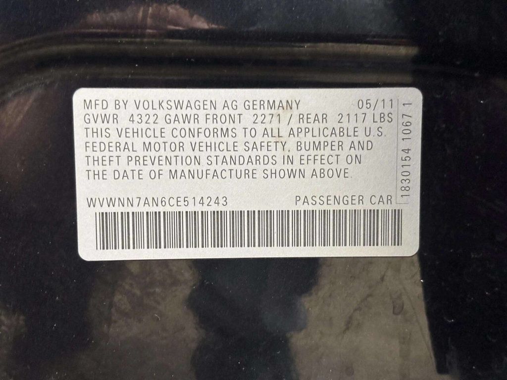 2012 Volkswagen CC 4dr Sedan Manual Sport - 23018969 - 35