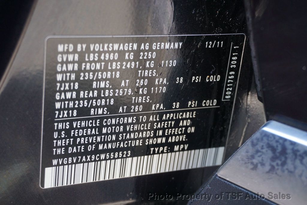 2012 Volkswagen Tiguan 4WD 4dr Automatic SE LEATHER HEATED SEATS REAR CAMERA BLUETOOTH - 22911555 - 28