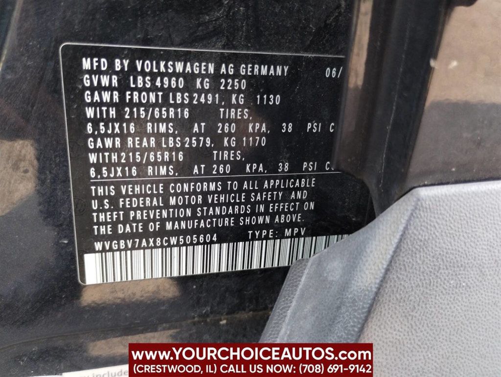 2012 Volkswagen Tiguan S 4Motion AWD 4dr SUV - 22894105 - 34