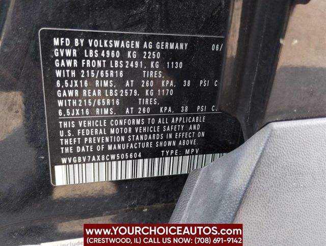 2012 Volkswagen Tiguan S 4Motion AWD 4dr SUV - 22894105 - 34