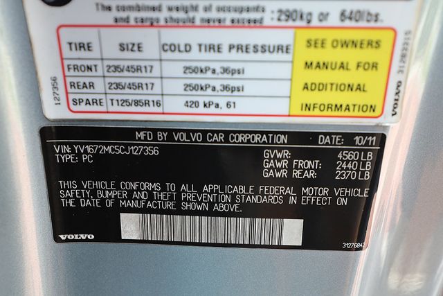 2012 Volvo C70 2dr Convertible T5 Premier Plus - 23061155 - 52