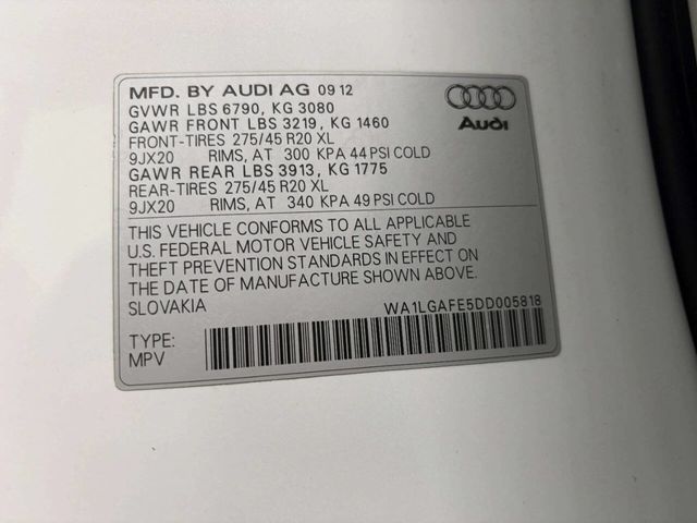 2013 Audi Q7 quattro 4dr 3.0T Premium Plus - 22950330 - 54