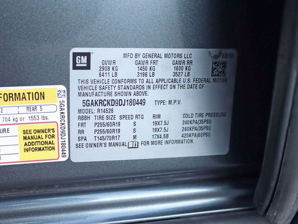 2013 Buick Enclave 4dr Leather Navigation Sunroof - 22941024 - 34