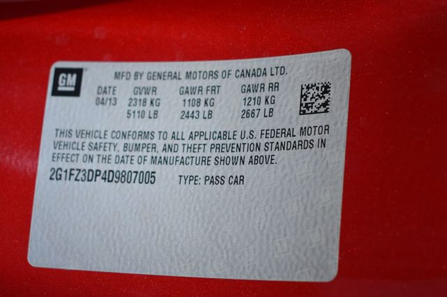 2013 Chevrolet Camaro 2 Door Convertible ZL1 W/Navigation - 23079706 - 55