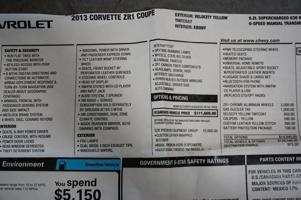 2013 Chevrolet Corvette *ZR1 3ZR* *Lingenfelter 710 HP* *Only 8k Miles* *Perfect* - 23061544 - 84