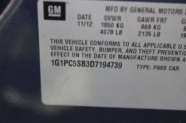 2013 Chevrolet CRUZE 4dr Sedan Automatic 1LT - 23022852 - 8