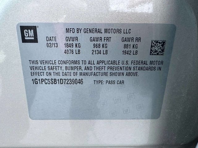 2013 Chevrolet CRUZE 4dr Sedan Automatic 1LT - 22991138 - 30