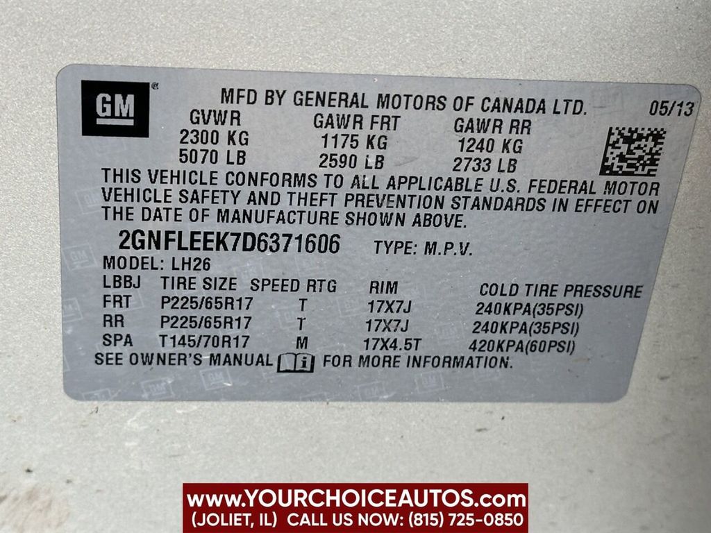 2013 Chevrolet Equinox AWD 4dr LT w/1LT - 22324355 - 17