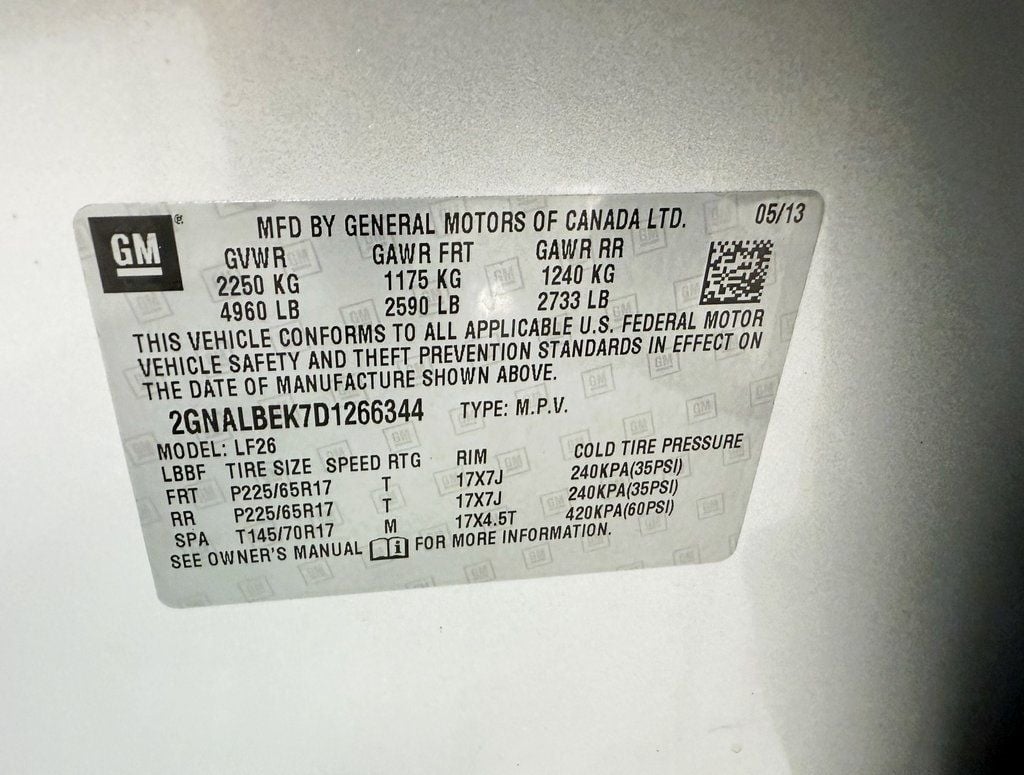 2013 Chevrolet Equinox FWD 4dr LS - 22931553 - 33