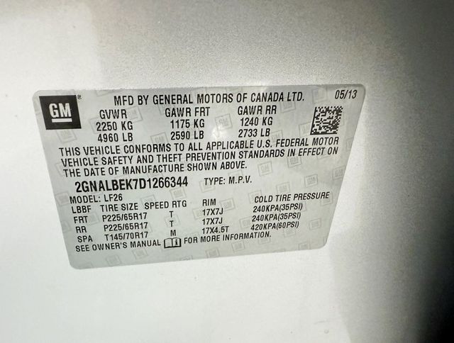 2013 Chevrolet Equinox FWD 4dr LS - 22931553 - 33