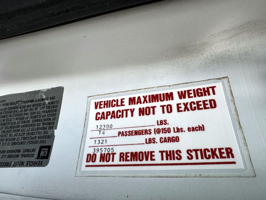 2013 Chevrolet Express 3500 TurtleTop VanTerra Shuttle Bus For Students Tours Charters Activity & Church Transport - 22990662 - 49