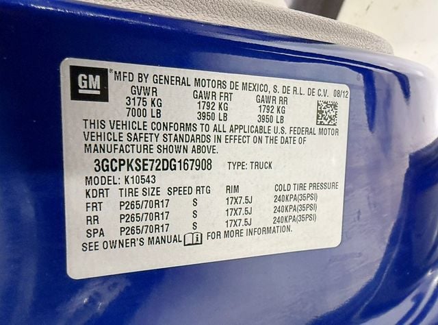 2013 Chevrolet Silverado 1500 4WD Crew Cab 143.5" LT - 22947712 - 35