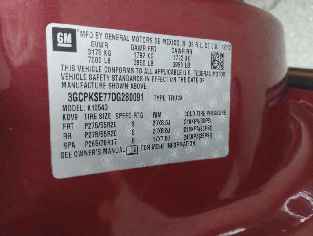 2013 Chevrolet Silverado 1500 4WD Crew Cab 143.5" LT - 22932546 - 32