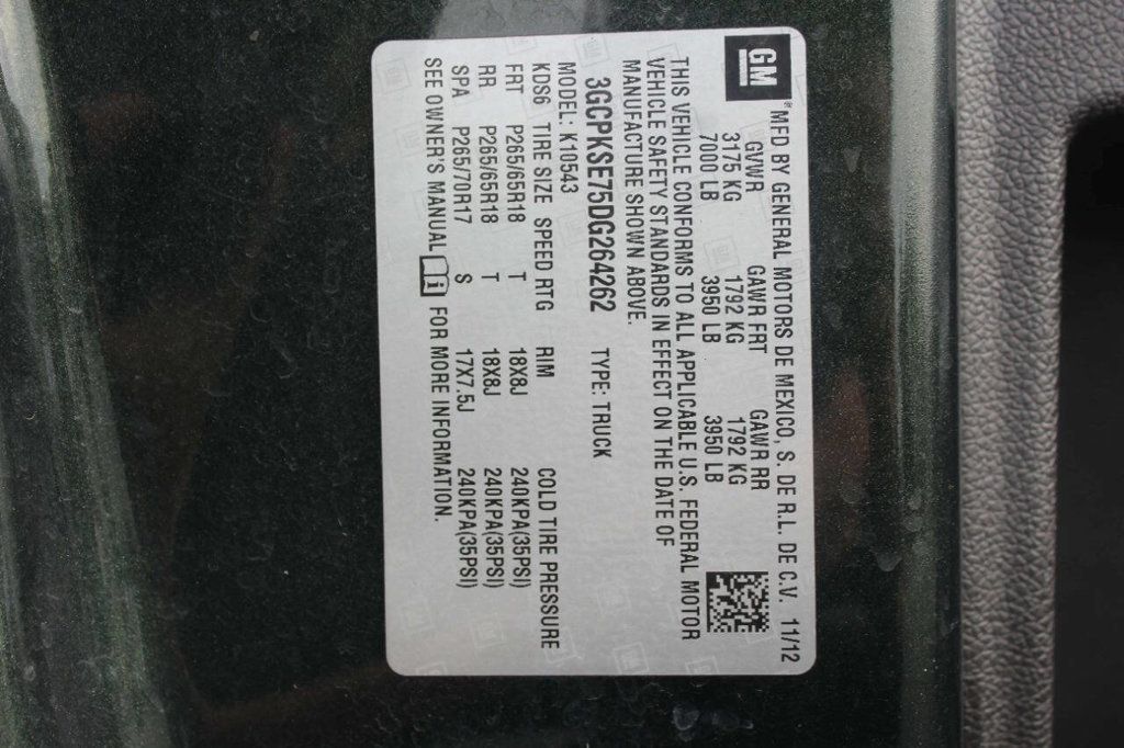 2013 Chevrolet Silverado 1500 4WD Crew Cab 143.5" LT - 22933745 - 26