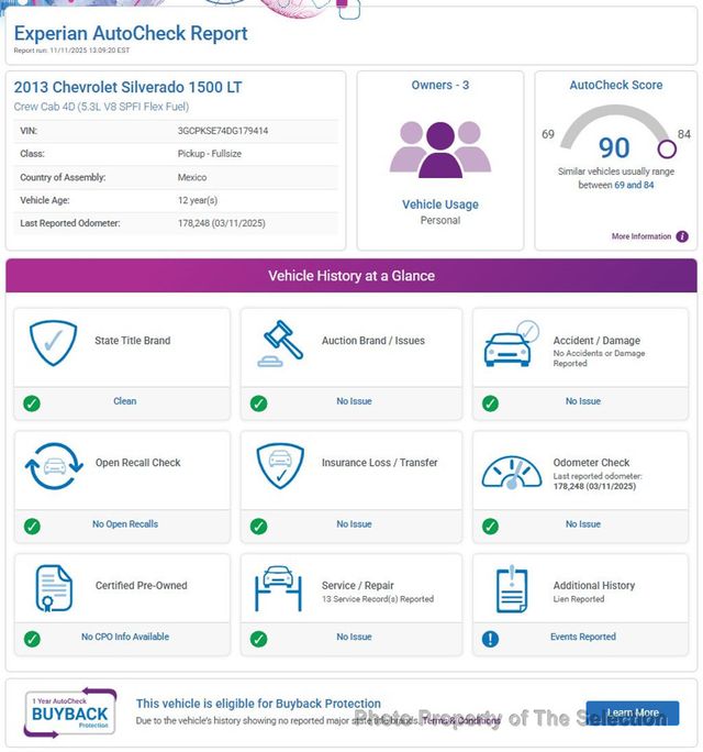 2013 Chevrolet Silverado 1500 4WD CREW CAB LT W/ALL STAR EDITION & HEAVY DUY TRAILERING - 22942617 - 7