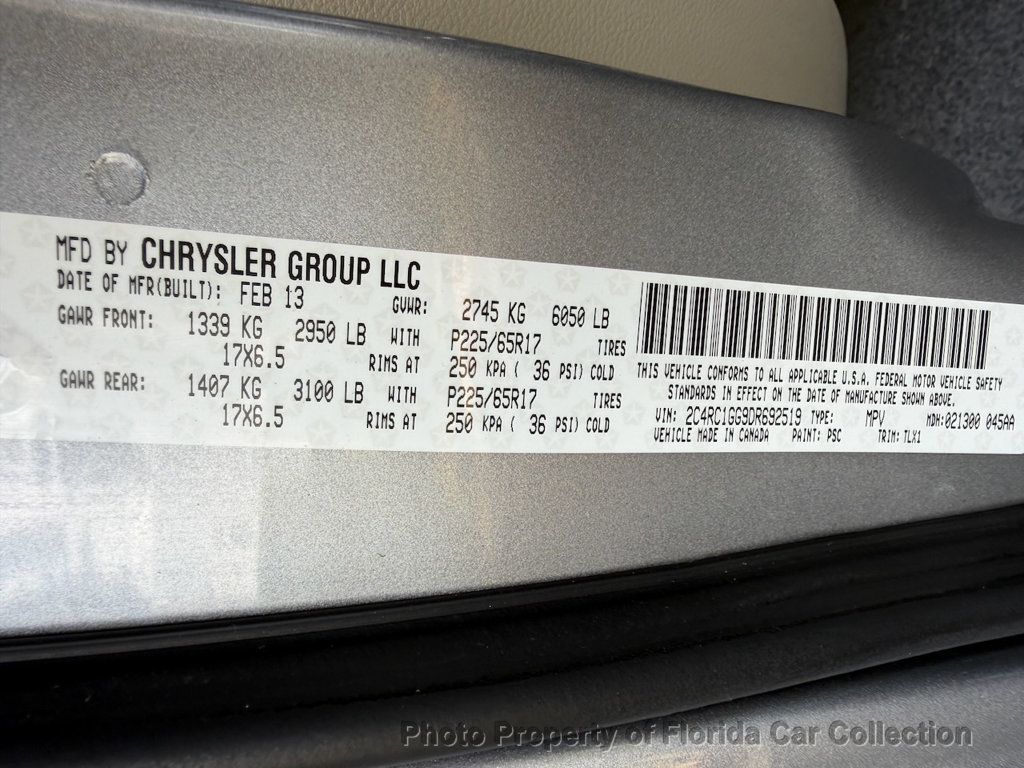 2013 Chrysler Town & Country Limited Wagon Mini Van - 23020425 - 43