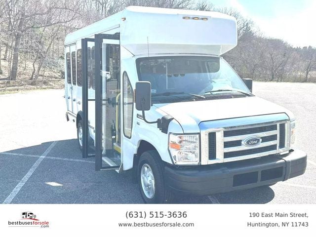 2013 Ford E350 NON-CDL WHEELCHAIR SHUTTLE BUS FOR SALE - 22437415 - 0