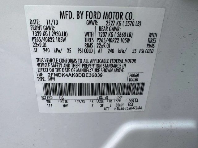 2013 Ford Edge 4dr Sport AWD - 22992735 - 41